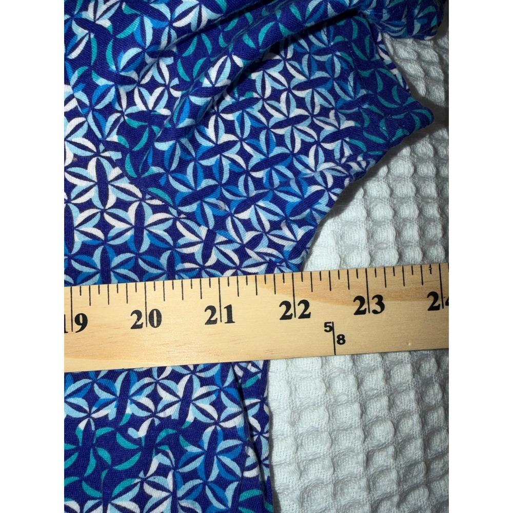 Robert Graham T-Shirt Mens Large Blue Geometric Mosaic Print Short Sleeve Cotton - Picture 5 of 10